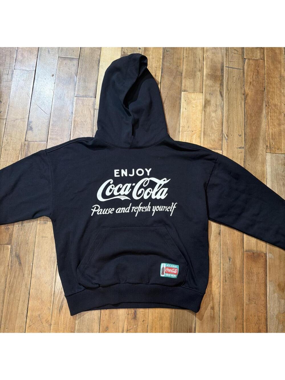 Coca-Cola x PacSun black hoodie — size S